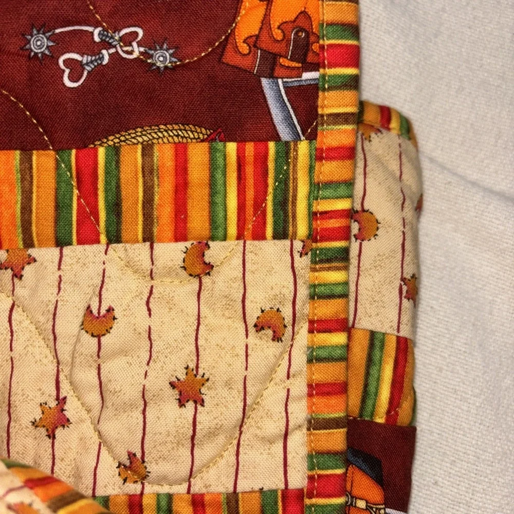 Cowboy Western Theme Kids Quilt 54